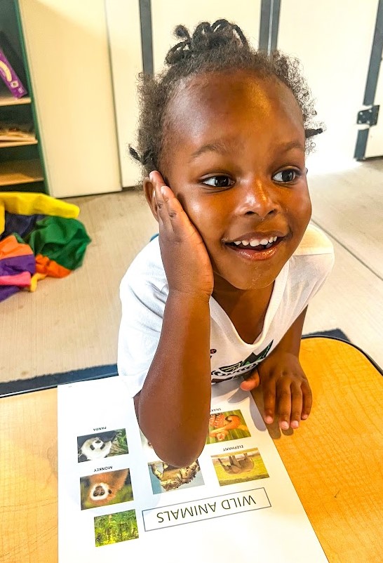 toddler learning about animals